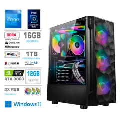 Računalnik MEGA TWR S7 i5-12400F/RTX3060-12GB/16GB/1TB-4.0/750W/Win11Home