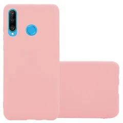 Cadorabo Case, združljiv s Huawei v Candy Pink - Zaščitni pokrov iz fleksibilnega silikona TPU