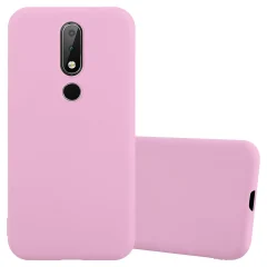 Cadorabo Case, združljiv z Nokia v Candy Pink - Zaščitni pokrov iz fleksibilnega silikona TPU