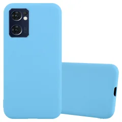 Cadorabo Case, združljiv z OPPO v Candy Blue - zaščitni pokrov iz fleksibilnega silikona TPU