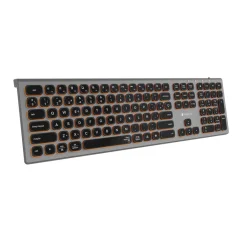 Teclado subblim tipkovnice Bluetooth Master iluminado ext siva/črna