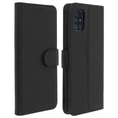 Folio Case Samsung Galaxy A51 z držalom za kartico - Crna