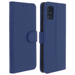 Folio Case Samsung Galaxy A51 z držalom za kartico - modra