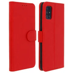 Folio Case Samsung Galaxy A51 z držalom za kartico - rdeca