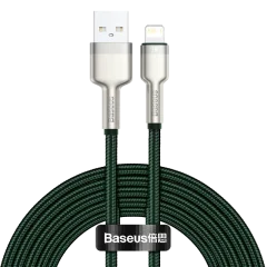 USB kabel za Lightning Baseus Cafule, 2.4A, 2m (zelen)