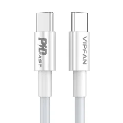 USB-C v USB-C kabel Vipfan P02, 1m (bel)