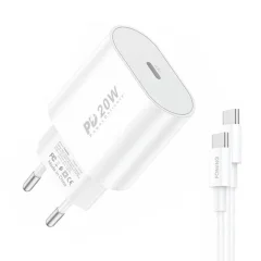 Hitri polnilec Foneng 1x USB EU39 + kabel USB Type C