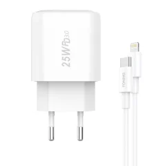 Hitri polnilec Foneng 1x USB EU40 + USB C na Lightning kabel