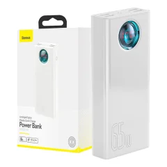 Powerbank Baseus Amblight 30000mAh, 4xUSB, USB-C, 65W (bel)