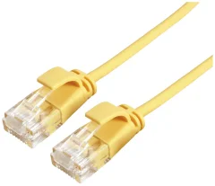 Roline green 21443922 RJ45 omrežni kabel\, Patch kabel CAT 6a U/UTP 0.50 m rumena  1 kos