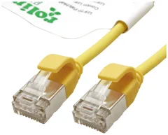 Roline green 21443322 RJ45 omrežni kabel\, Patch kabel CAT 6a U/FTP 0.50 m rumena  1 kos