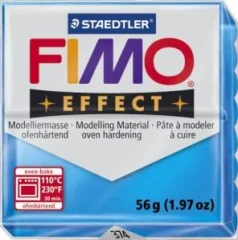 FIMO Effect polimerna masa 374, transparent, modra, 56g