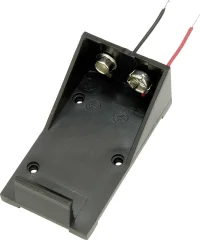 Nosilec baterije 1x 9 V kabelski kabel TRU KOMPONENTE BH9VA Držalo za baterije 1x 9 V Block kabel TRU COMPONENTS BH9VA