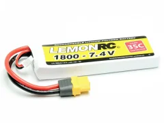 LemonRC lipo akumulatorski paket za modele 7.4 V 1800 mAh Število celic: 2 35 C mehka torba XT60