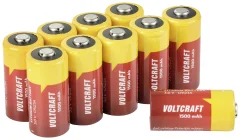 VOLTCRAFT CR123A 10pcs fotobaterije CR-123A litij 1500 mAh 3 V 10 kos