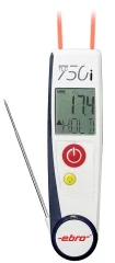 ebro TLC 750i-V2 infrardeči in vbodni termometer (HACCP) -50 - +250 °C Vrsta senzorja T v skladu z zahtevami haccp, kontaktno merjenje, brezkontaktno