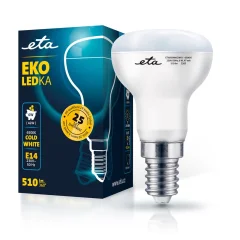 ETA LED žarnica 6W E14 [hladno bela, 6500K, 510lm]