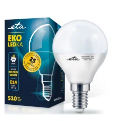 ETA LED žarnica 6W E14 [nevtralno bela, 4000K, 510lm]