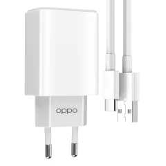 Oppo Original USB 10W omrežni polnilec USB na USB C kabel - bel