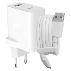 Omrežni polnilec Oppo USB 30 W polnilni kabel USB v USB-C - bel