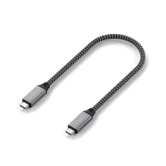 Satechi Pleteni kabel USB4 C-To-C 40 Gbps 25 cm – siv