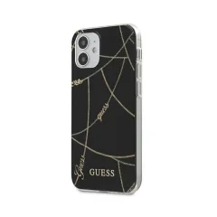 Ovitek GUESS GUHCP12SPCUCHBK, Iphone 12 MINI, črn