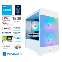 Računalnik MEGA MT S7X GAMER i5-13400F/RTX4060Ti-16GB/16GB/1TB/750W/Win11Home/bela