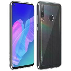 Huawei P40 Lite E Protection Pack: silikonski ovitek Gel Film kaljeno steklo - prozorno