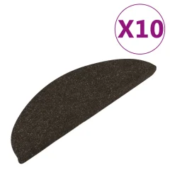 vidaXL Samolepilne preproge za stopnice 10 kosov 65x22,5x3,5 cm