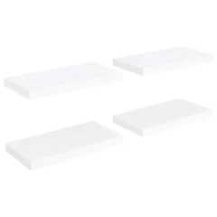 vidaXL Stenske police 4 kosi bele 50x23x3,8 cm MDF