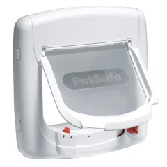 PetSafe Magnetna 4-smerna mačja loputa za vrata Deluxe 400 bela