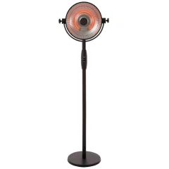 Sunred Stoječi grelnik Retro Sphere 2100 W halogenski črn RSS16