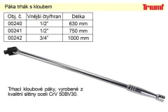 TRIUMF PROFESIONAL Blok vzvod s spojem 1/2&quot; dolžine 750 mm