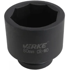 VERKE Gola matica 80mm, 8 robov, nasadna glava 1 &quot;V39438