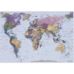 Komar Stenska slika World Map 254x184 cm