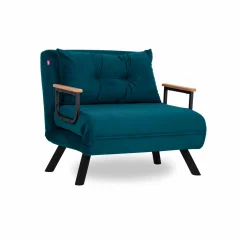 ATELIER DEL SOFA Sando Single - Petrol Green raztegljiv fotelj