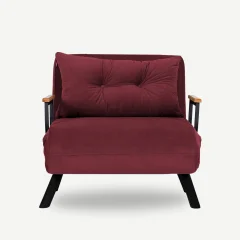 ATELIER DEL SOFA Sando Single - Maroon raztegljiv fotelj