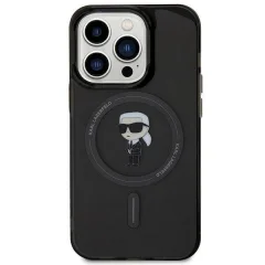 Ovitek KARL LAGERFELD KLHMP15XHFCKNOK, Iphone 15 Pro Max, črn