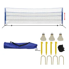 vidaXL Komplet mreže za badminton s perjanicami 500x155 cm