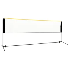 vidaXL Nastavljiva mreža za badminton 400x103x94-158 cm kovinska