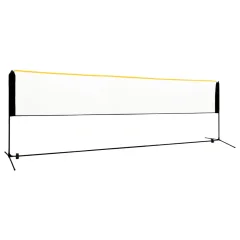 vidaXL Nastavljiva mreža za badminton 500x103x94-158 cm kovinska