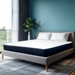 TANHK Memory Foam Matrac 80x190, 22 cm, Srednja trdnost, Popravljena debelina, Premica iz 100% bumbasti, Izdelano v Italiji