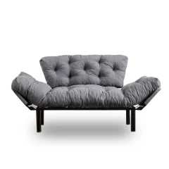 ATELIER DEL SOFA Nitta - Grey raztegljiv dvosed