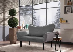 ATELIER DEL SOFA Chatto - Grey raztegljiv dvosed