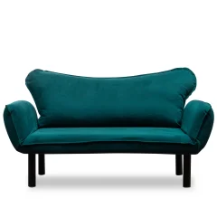 ATELIER DEL SOFA Chatto - Petrol Blue raztegljiv dvosed