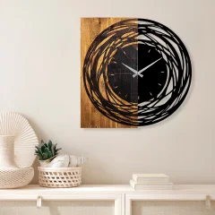 WALLXPERT Wooden Clock 39 stenska ura