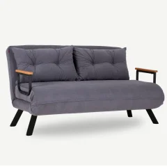 ATELIER DEL SOFA Sando 2-Seater - Grey raztegljiv dvosed