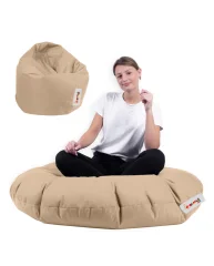 ATELIER DEL SOFA Iyzi 100 Cushion Pouf - Mink vrtna sedežna vreča
