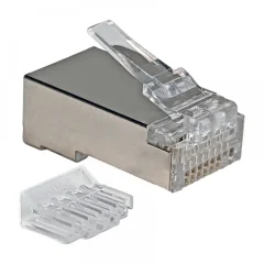 Konektor mrežni  FTP 8/8, CAT 6E, kovinski okvir, pak.: 100/1