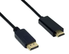 Kabel Displayport M. - HDMI M., 0,5m